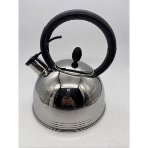 Copco Whistling Tea Kettle Stainless Steel 0508 1.5 Qt VGC
